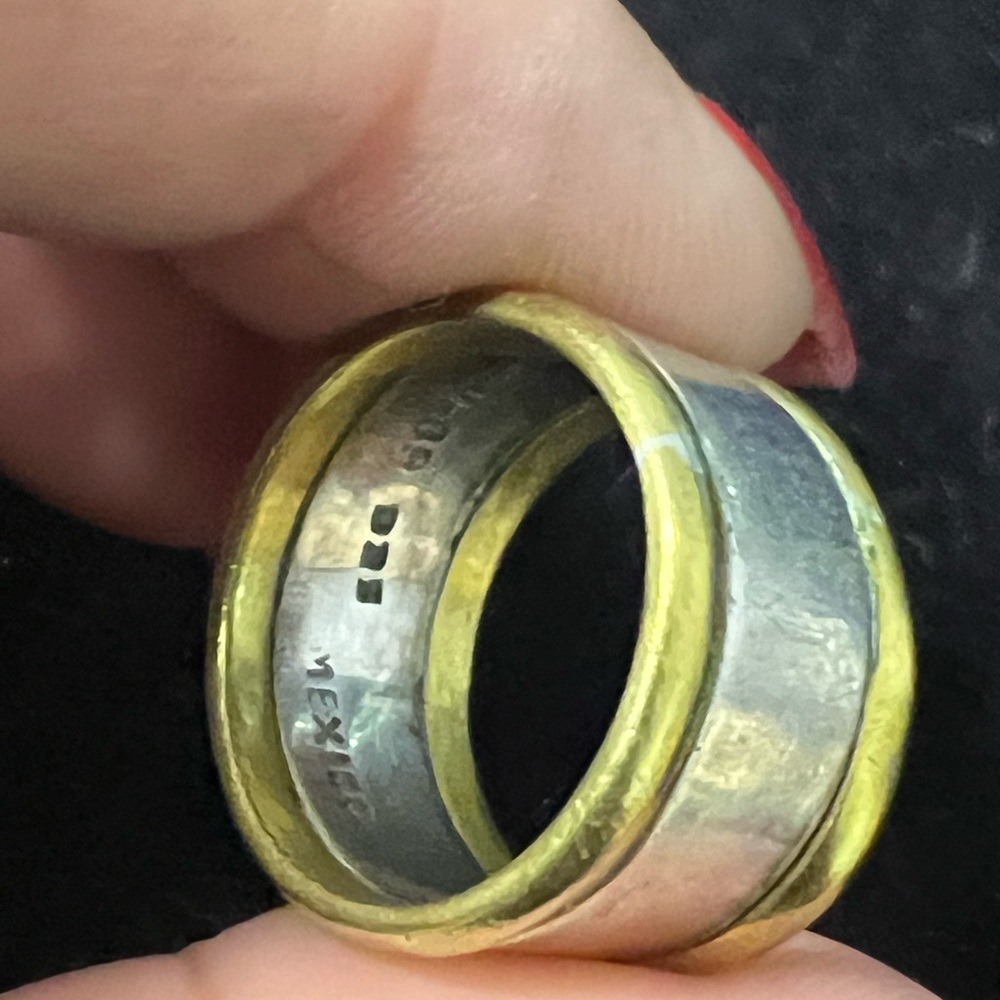 TAXCO 925 STERLING SILVER VINTAGE WIDE BAND RING